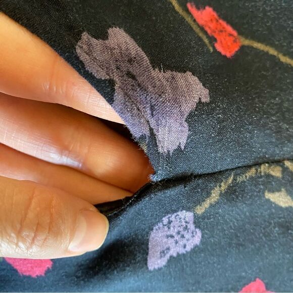 Reformed by REFORMATION X URBAN OUTFITTERS Navy Maxi CutOut Floral Dress Size XS - Picture 16 of 16